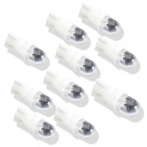 10X T10 W5w 168/194 1 LED Car Dome Light Bulbs White