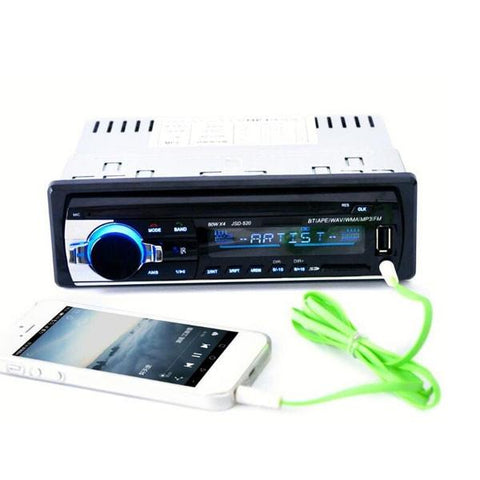 12V Bluetooth Car Stereo FM Radio MP3 with USB/SD MMC Port Audio Player 5V Charger In-Dash 1 DIN
