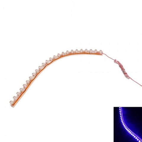 24 LED Flexible Car Strip Lights Grill Light Blue 12V