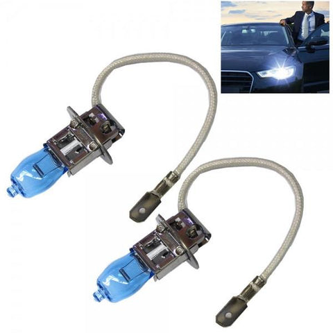 2pc HOD H3 100W 1800LM 6000K White Light LED Car Halogen Headlights (12V)