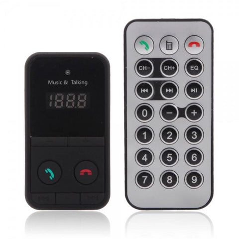 301E Bluetooth Handsfree Car Kit MP3 Player FM Transmitter with LED Screen Display Black