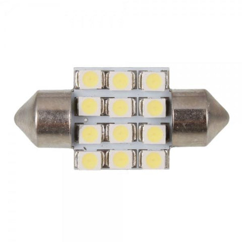 3021 31mm 12 SMD LED Interior Car Dome Festoon Light Bulbs White