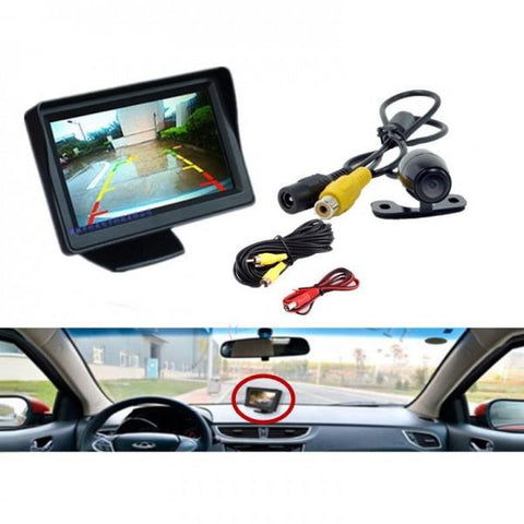 4.3 inch TFT LCD HD Digital Monitor Color Screen + Car Rear View Reversing Camera