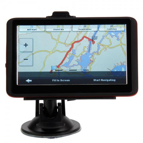 5" Car GPS Navigator Red Edge with USA & Canada & Mexico Map