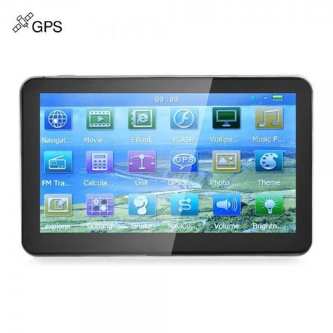 7" Car GPS Navigation Navigator with Bluetooth AV (Oceania Map)