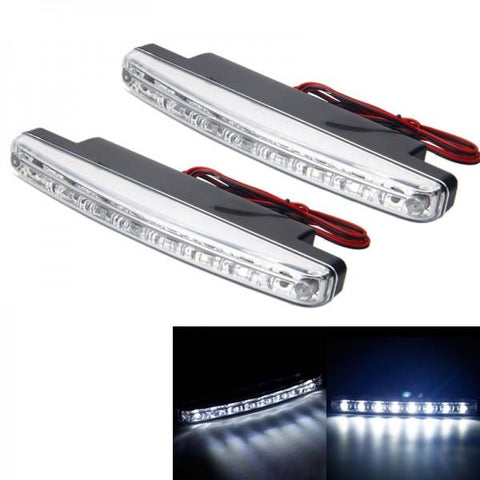 C05 3W 6000-7500K 50LM White 9-LED Car Daytime Running Light (DC 12V / Pair)