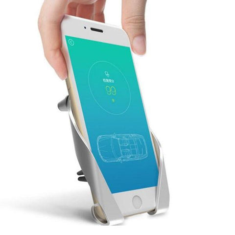 AutoBot Car Holder Air Outlet Smartphone GPS Bracket for 3.5-7.0 inch Smartphones GPS Devices Silver