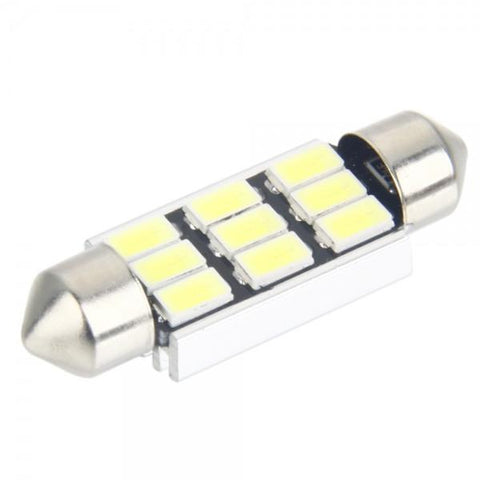 Bicuspid Aluminum 39mm 9SMD 5630 LED Light Bulb with Decoding White Light