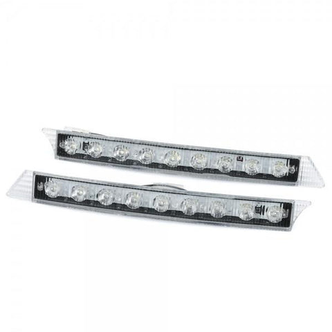 C05 3W 6000-7500K 50LM White 9-LED Car Daytime Running Light (DC 12V / Pair)