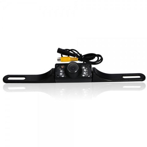 CP006 Waterproof Night Vision HD Car Rear View Camera with LED Light Black