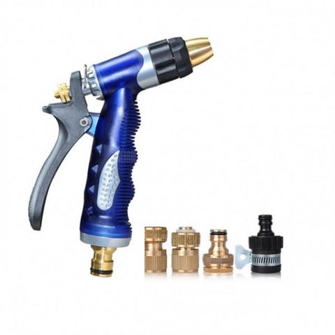 Car Washing Supplies High Pressure Spray Water Gun Blue & Golden
