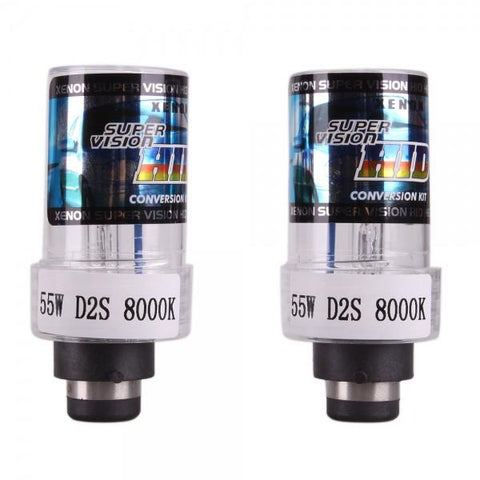 D2S 55W 8000K HID Xenon Car Lights Bulbs (Pair)