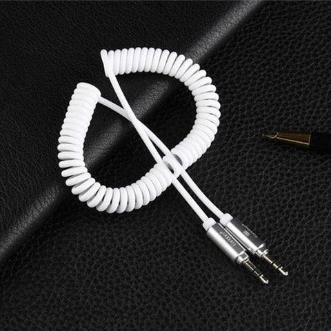 Earldom Stereo Audio jack 3.5mm to 3.5mm Male to Male Line In Car Aux Cable White