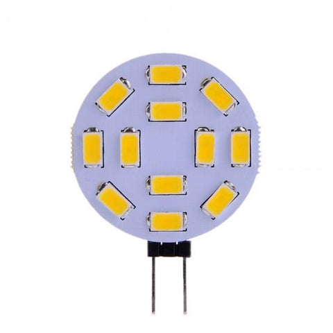 G4 4.5W 320LM 3000K 5730SMD 12LED Car Interior/ License Plate Light Bulbs(12-24V/Pair)
