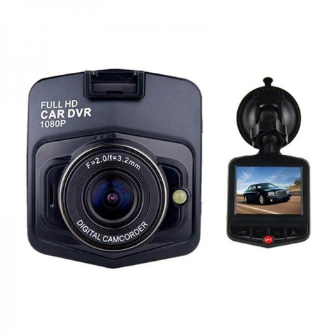 GT300 1080P 2.4" Car Video Recorder with 120 Degree View Angle / Night Vision / G-Sensor Motion Black