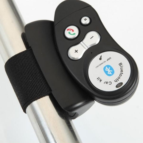 Steering Wheel Hands Free Wireless Bluetooth Car Speaker Phone Kit For Mobile Black