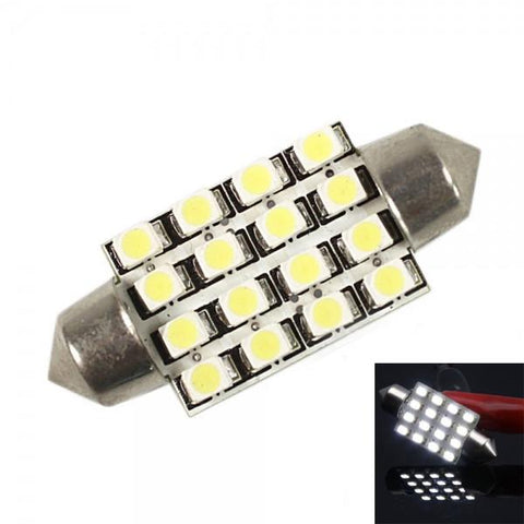 Interior 39mm 16 SMD LED Car Dome Light Bulbs White 12V