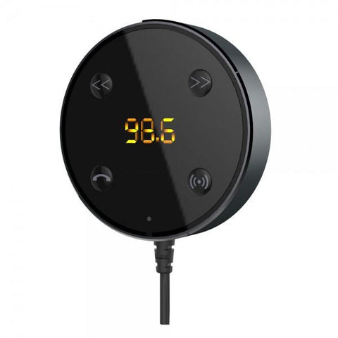 JRFC02 2-in-1 Dual USB Charger Car MP3 Hands-free Bluetooth Receiver FM Transmitter Black