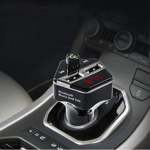 ST06 Bluetooth 3.0 FM Transmitter Radio Stereo Adapter Charger MP3 Player Car Kit Black