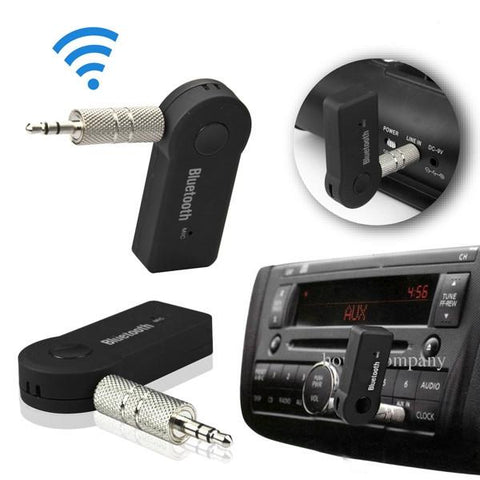 TS-BT35A08 3.5MM Wireless Bluetooth V3.0+ EDR Music Streaming Stereo Audio Receiver Adapter Mic Black