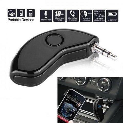 TS-BT35A21 Bluetooth Hands-free Call 3.5mm AUX Audio Receiver Adapter A2DP Black