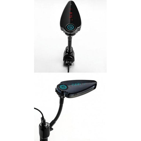 TS-T6 1" LCD Bluetooth V3.0 Handsfree Car FM Transmitter MP3 Player Voltage Tester Black (12-24V)