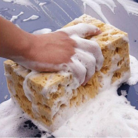 Universal Strong Absorbent Coral Car Washing Cleaning Sponge Yellow